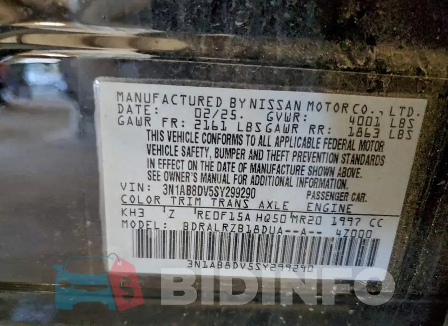 3N1AB8DV5SY299290 Photo# 12