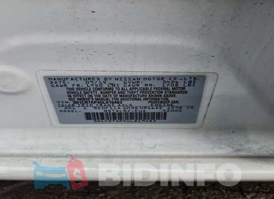 3N1CN7AP4GL819483 Photo# 12