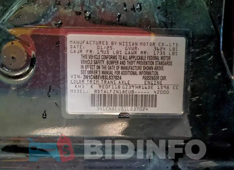 3N1CN8EV8SL837024 Photo# 12