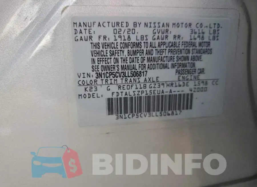 3N1CP5CV3LL506817 Photo# 12