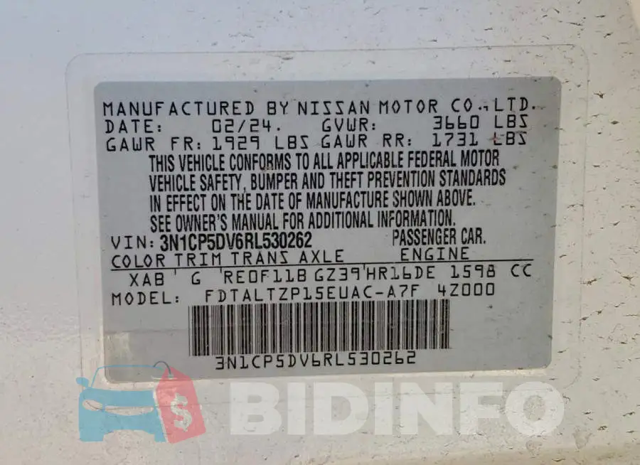 3N1CP5DV6RL530262 Photo# 13