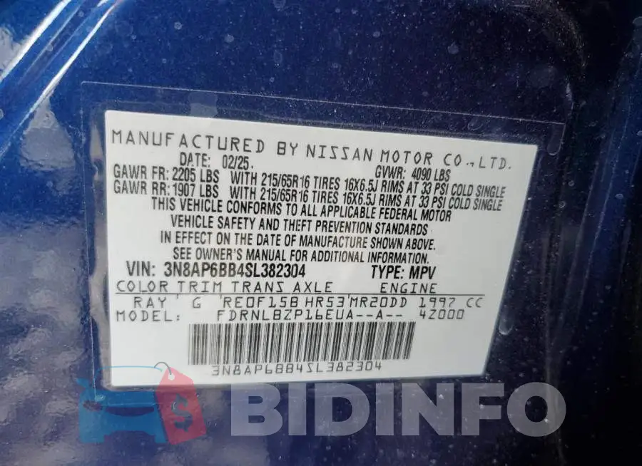 3N8AP6BB4SL382304 Photo# 13