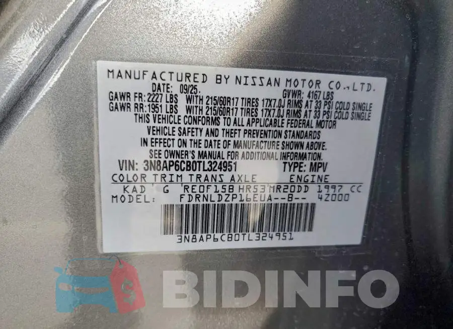 3N8AP6CB0TL324951 Photo# 14