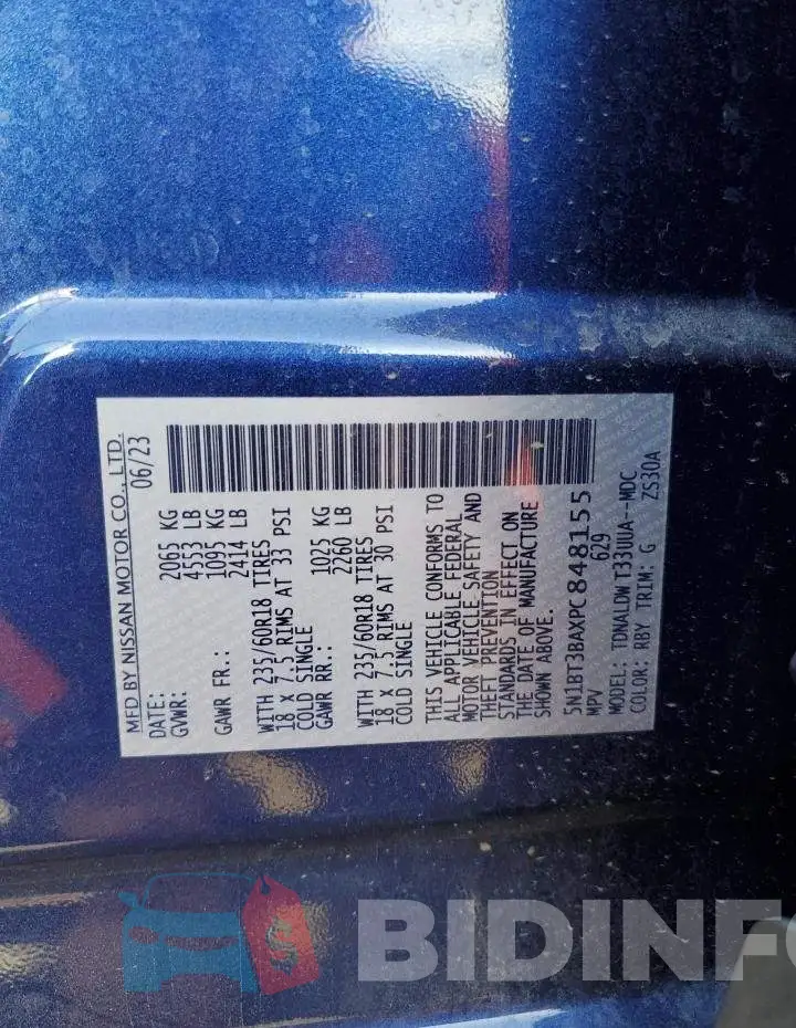 5N1BT3BAXPC848155 Photo# 12