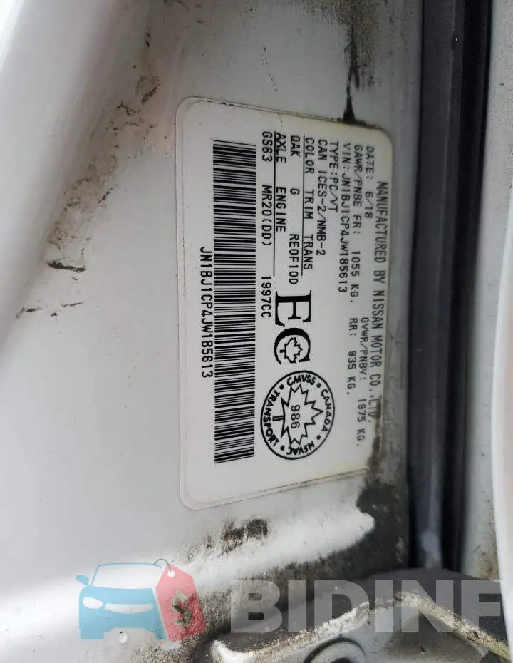 JN1BJ1CP4JW185613 Photo# 12