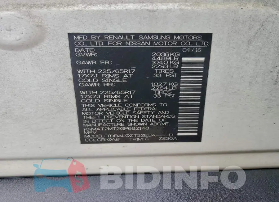 KNMAT2MT2GP682148 Photo# 13