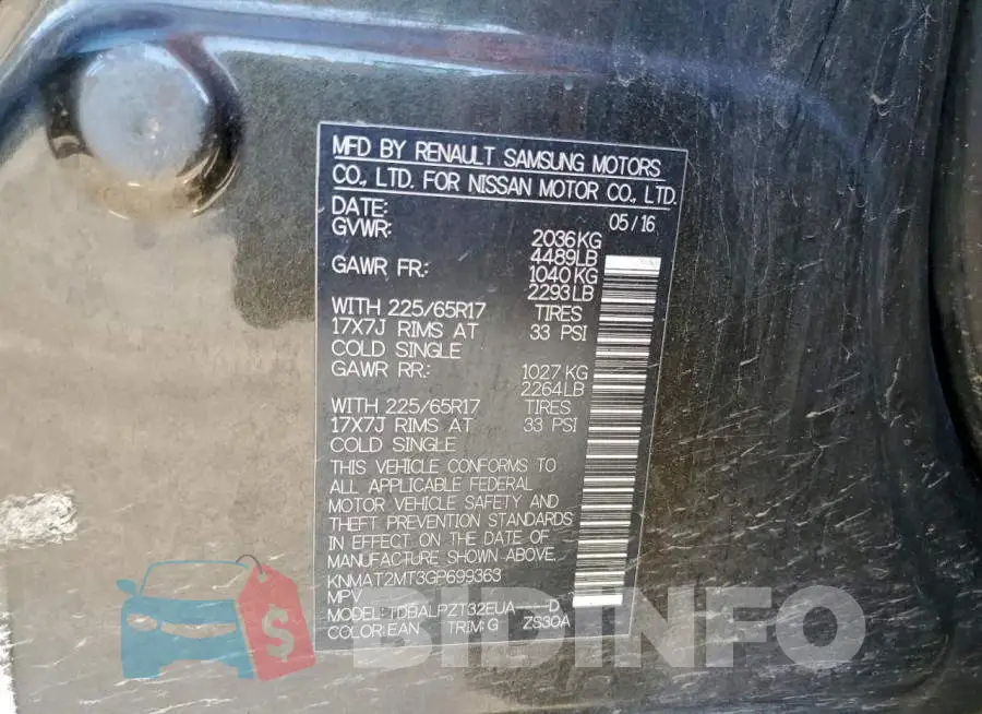 KNMAT2MT3GP699363 Photo# 13