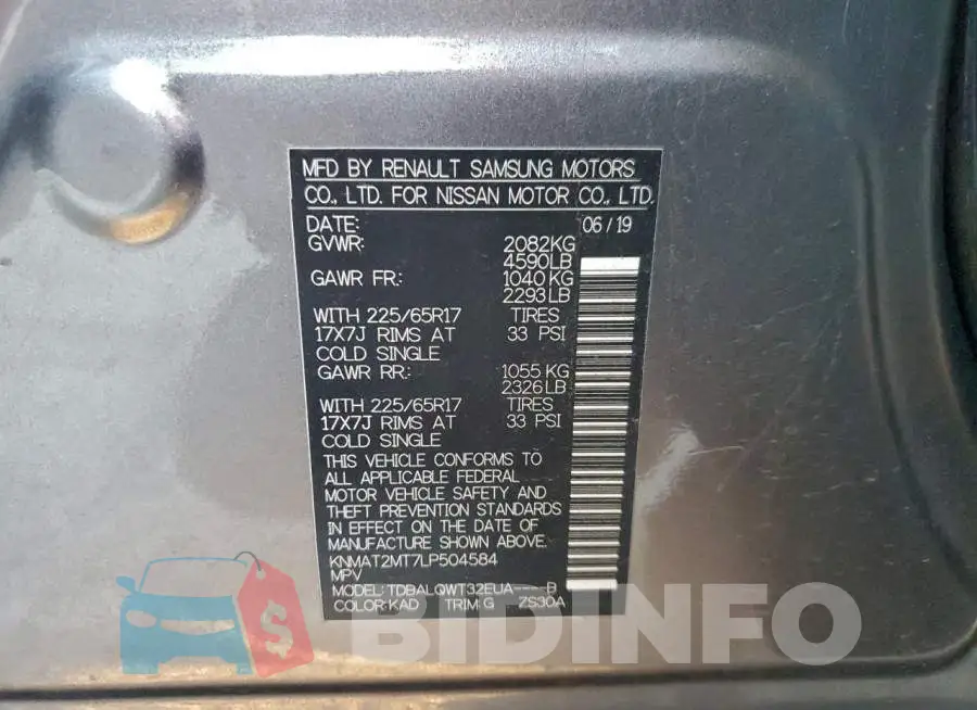 KNMAT2MT7LP504584 Photo# 13