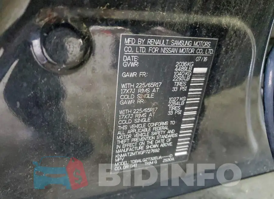 KNMAT2MTXGP727692 Photo# 12