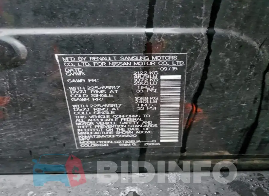 KNMAT2MV3GP596820 Photo# 13