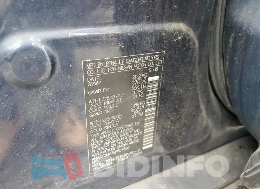 KNMAT2MV7GP637580 Photo# 13