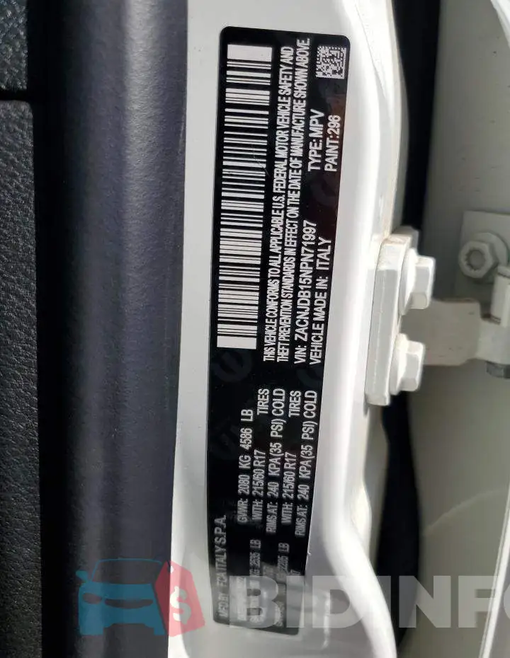 ZACNJDB15NPN71997 Photo# 14
