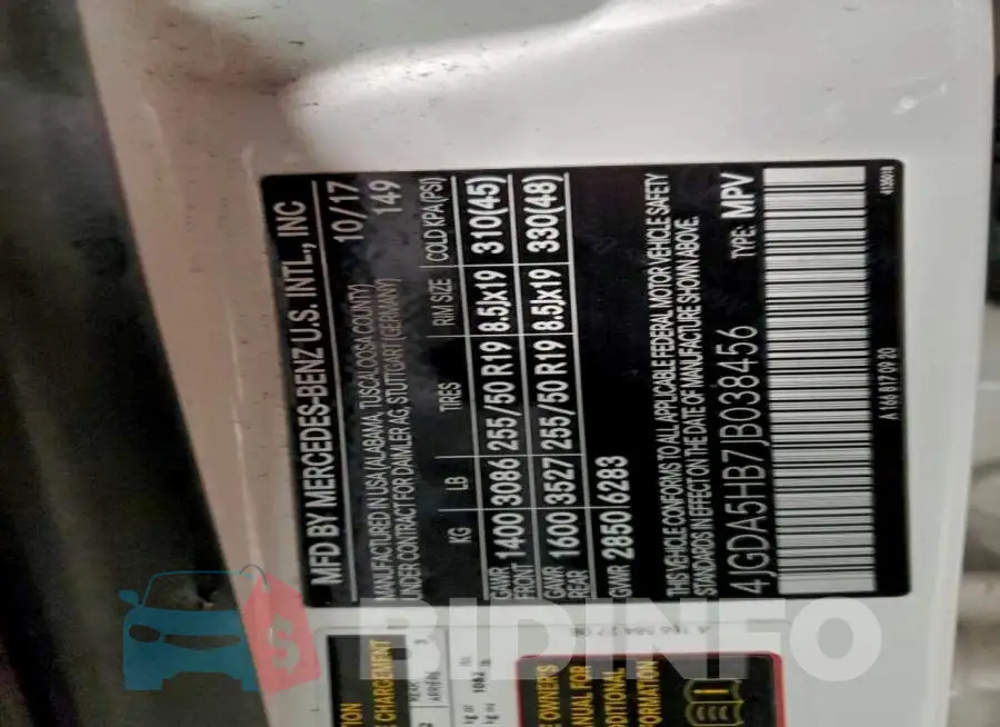 4JGDA5HB7JB038456 Photo# 14