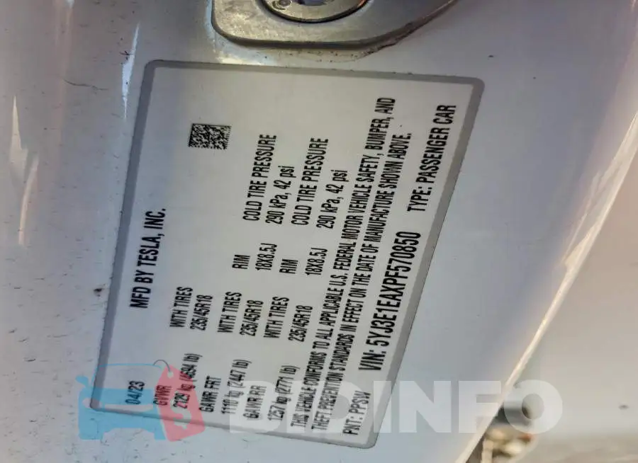 5YJ3E1EAXPF570850 Photo# 12
