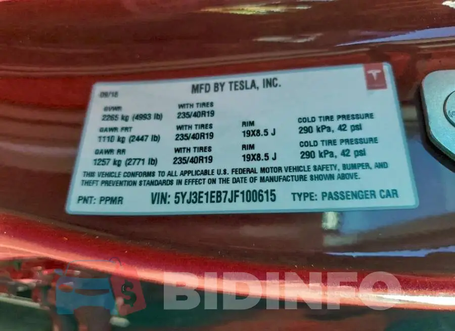 5YJ3E1EB7JF100615 Photo# 12