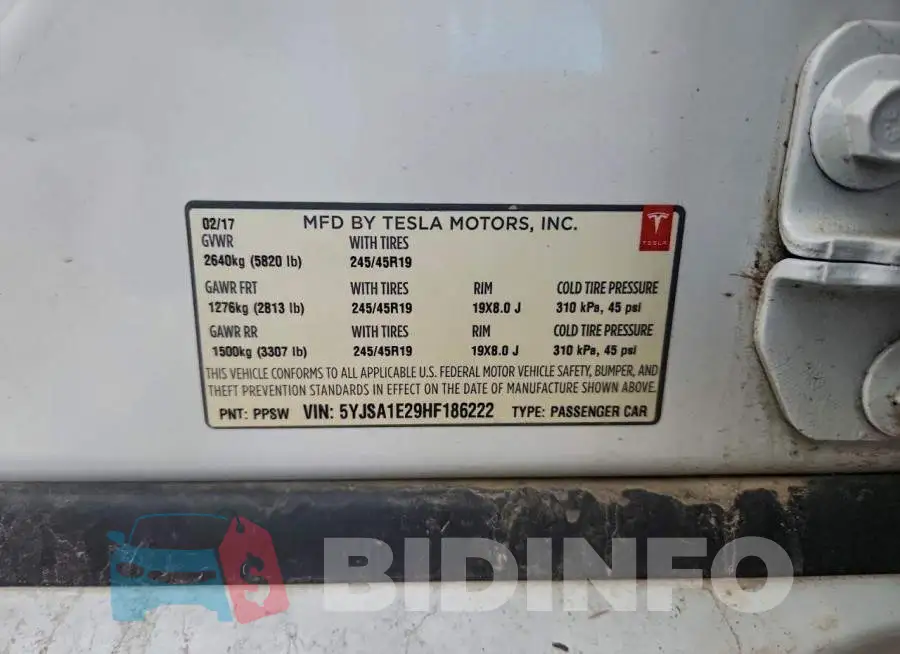 5YJSA1E29HF186222 Photo# 12