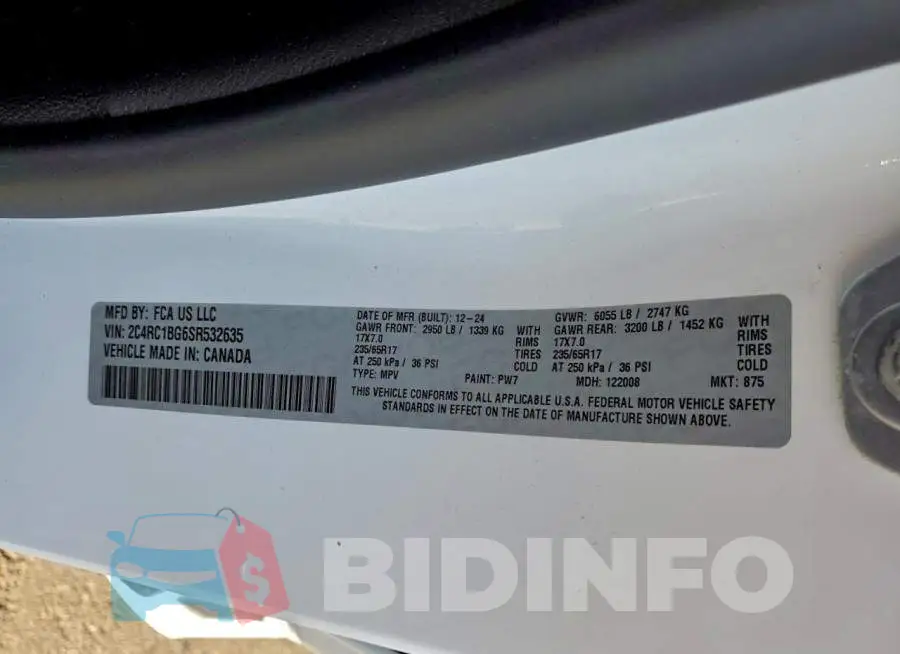 2C4RC1BG6SR532635 Photo# 13