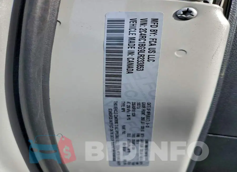 2C4RC1BG9LR233853 Photo# 14