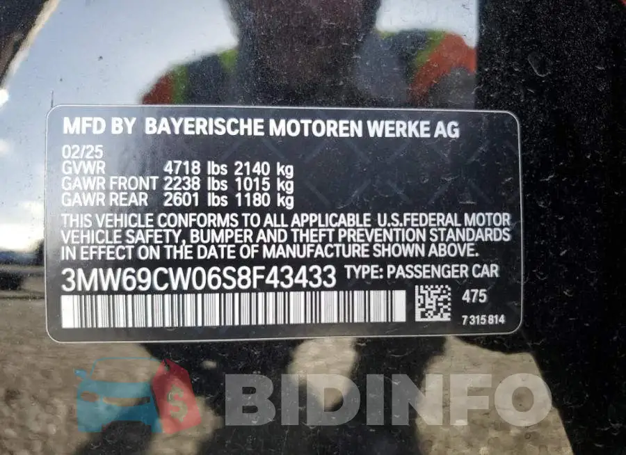 3MW69CW06S8F43433 Photo# 13