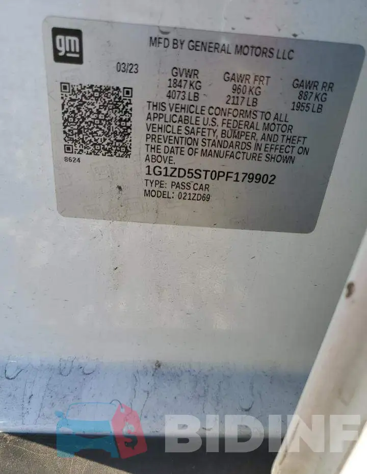 1G1ZD5ST0PF179902 Photo# 12