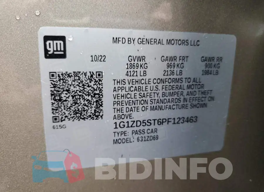 1G1ZD5ST6PF123463 Photo# 12