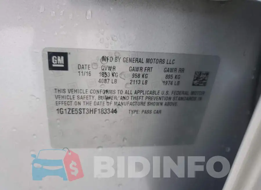 1G1ZE5ST3HF183344 Photo# 12