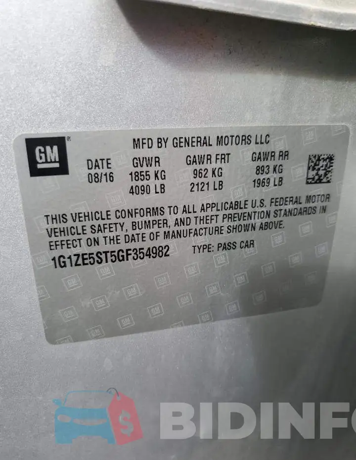 1G1ZE5ST5GF354982 Photo# 12