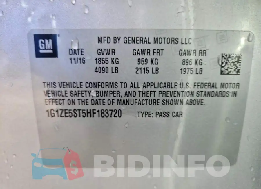1G1ZE5ST5HF183720 Photo# 12