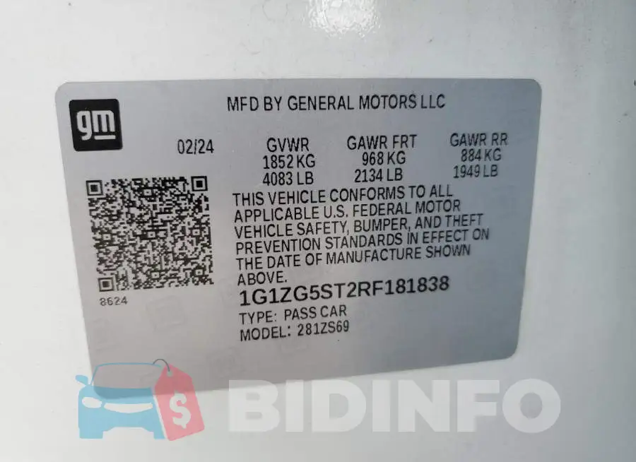 1G1ZG5ST2RF181838 Photo# 12