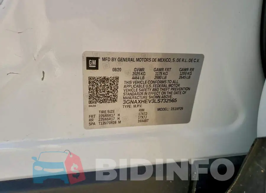 3GNAXHEV3LS732565 Photo# 13