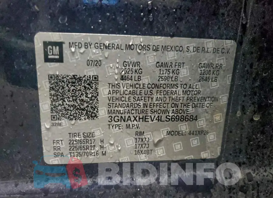 3GNAXHEV4LS698684 Photo# 13