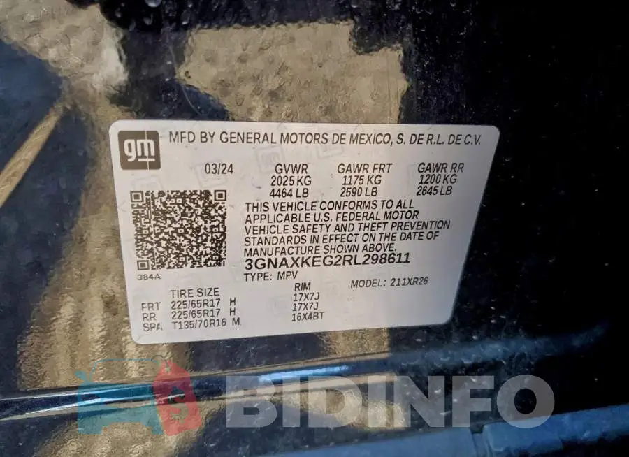 3GNAXKEG2RL298611 Photo# 13