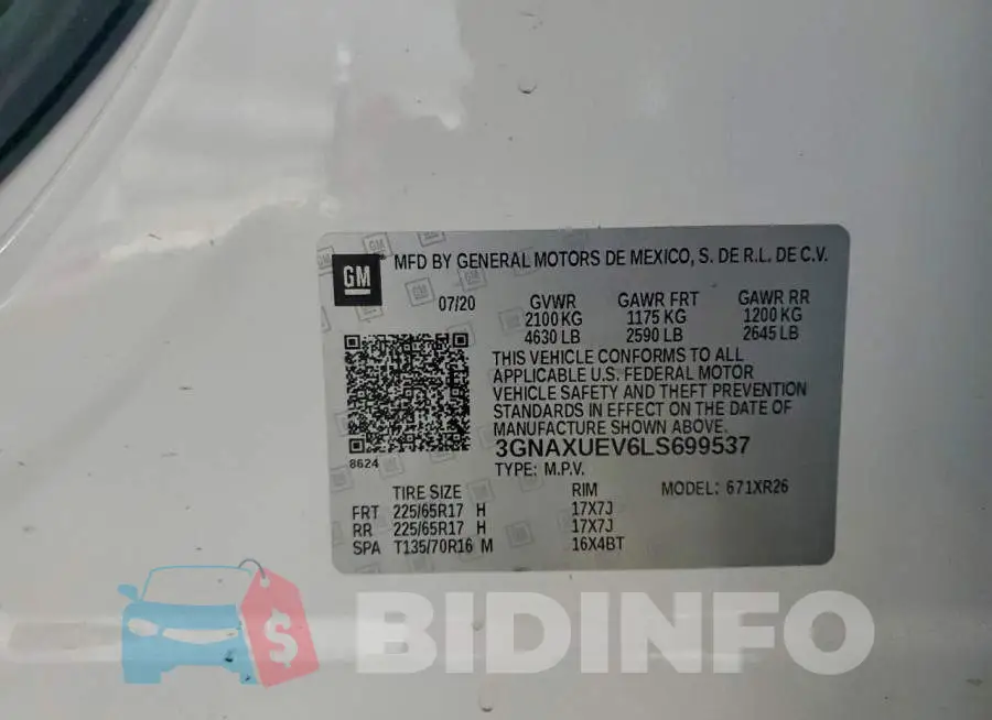 3GNAXUEV6LS699537 Photo# 13