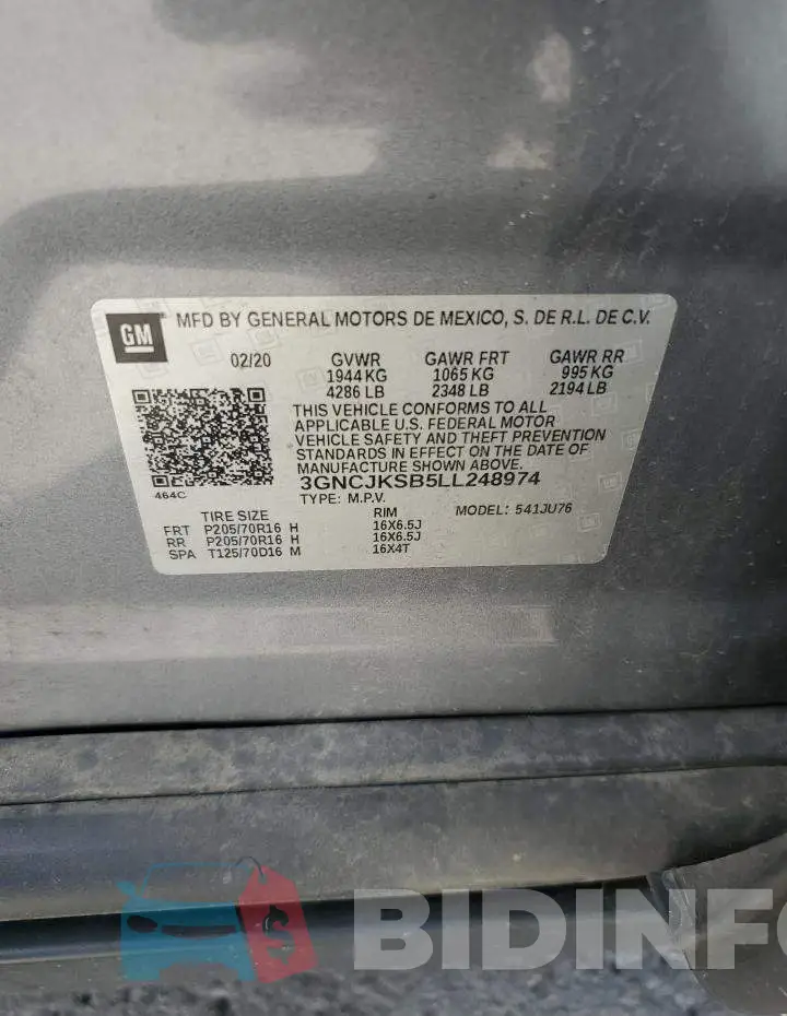3GNCJKSB5LL248974 Photo# 13
