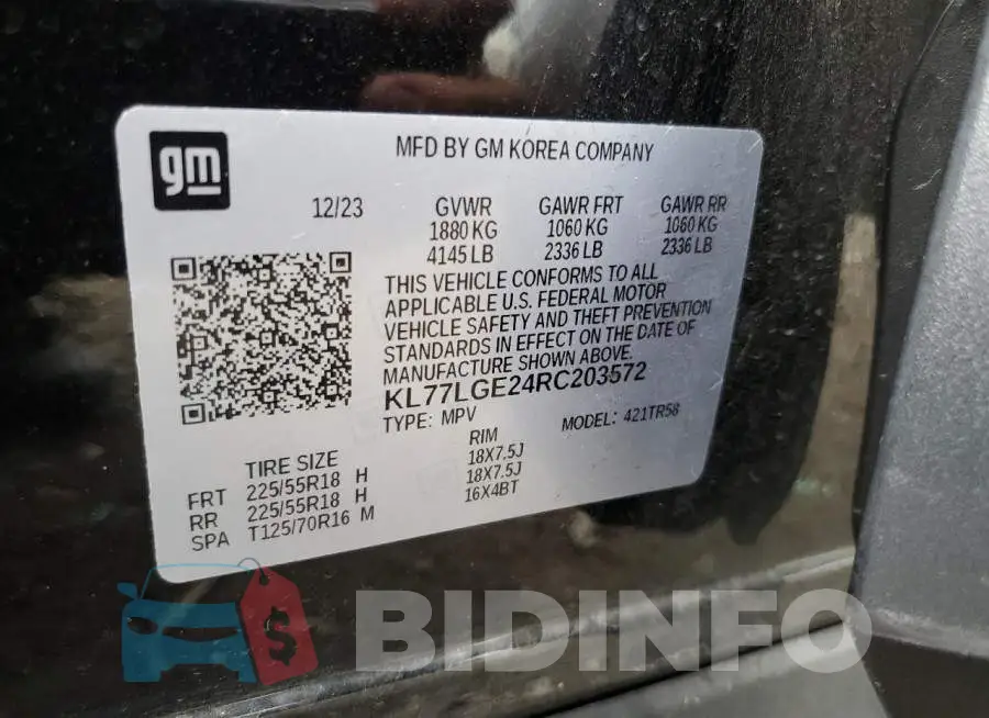 KL77LGE24RC203572 Photo# 13
