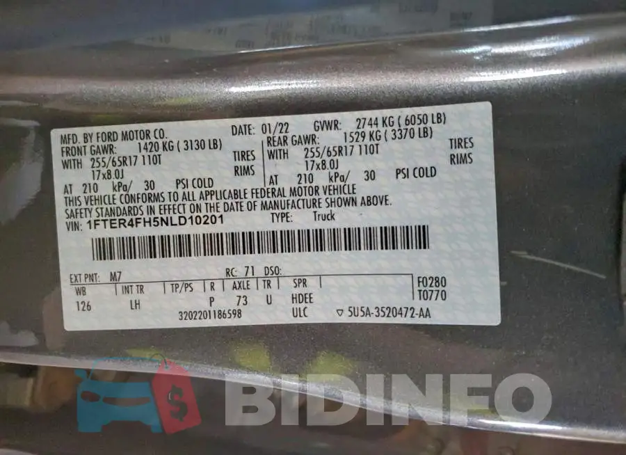 1FTER4FH5NLD10201 Photo# 12