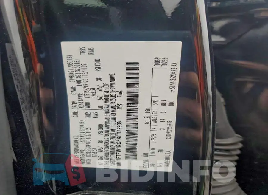 1FTFW1RG8KFB32938 Photo# 12