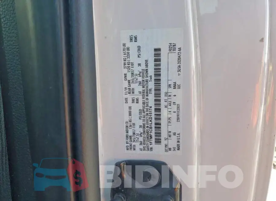 1FTMF1CB1LKD15174 Photo# 13