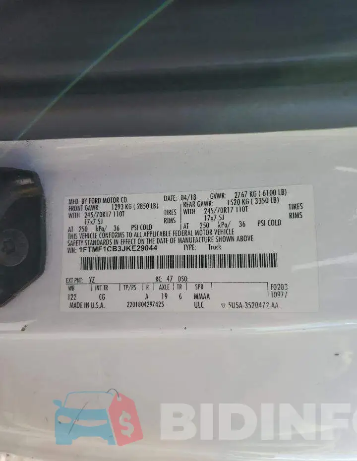 1FTMF1CB3JKE29044 Photo# 12