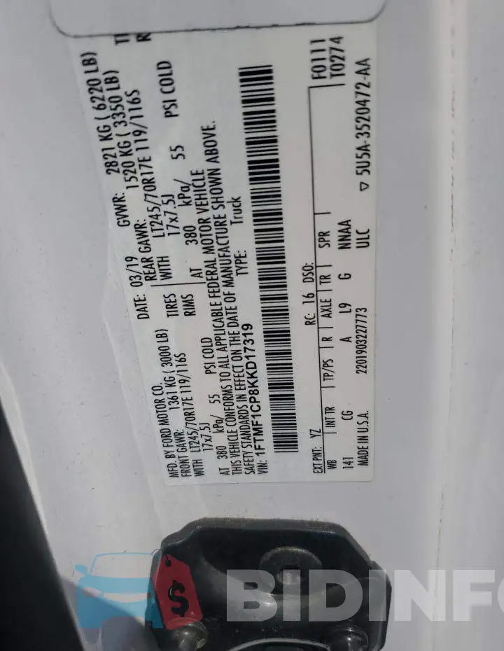 1FTMF1CP8KKD17319 Photo# 12
