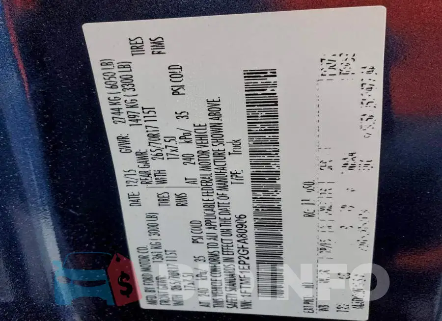 1FTMF1EP2GFA80906 Photo# 13
