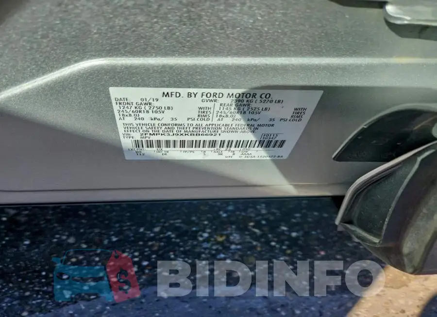 2FMPK3J9XKBB66921 Photo# 13