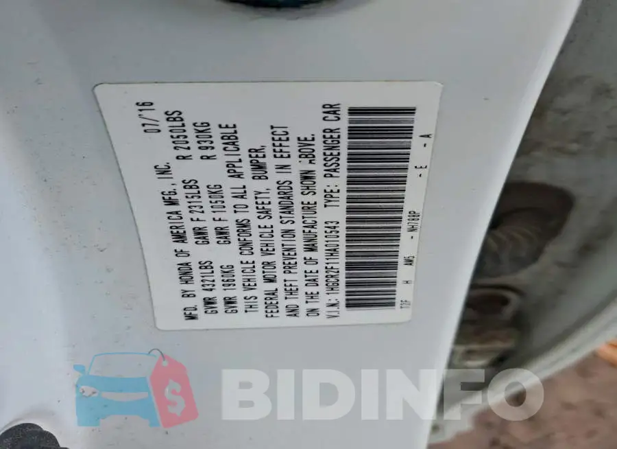 1HGCR2F11HA010543 Photo# 12