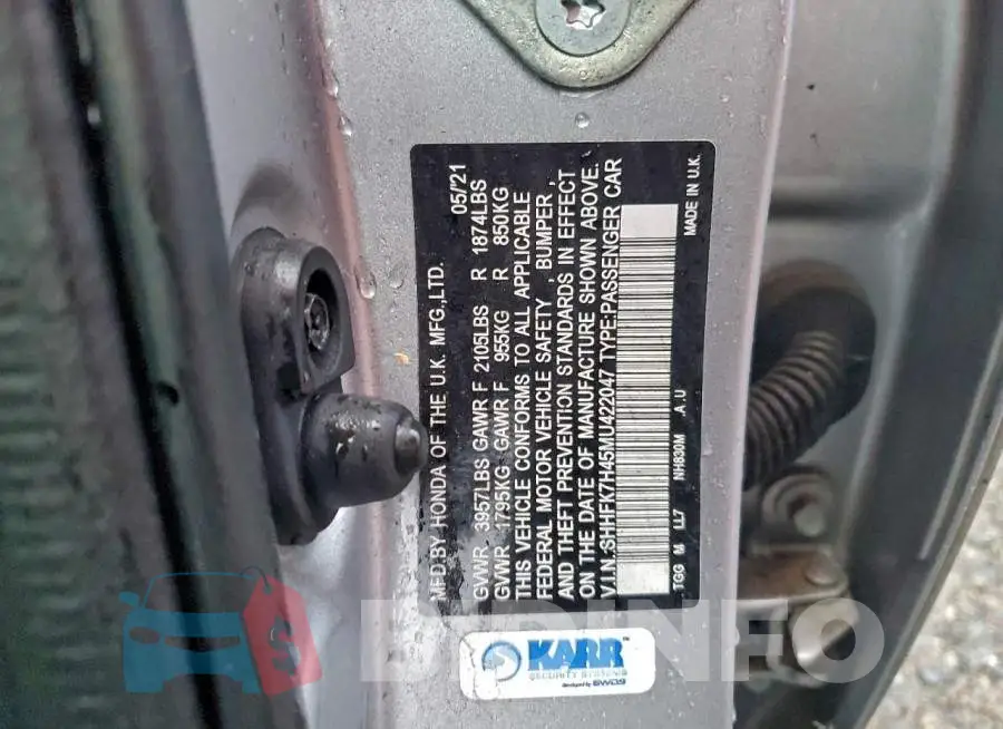 SHHFK7H45MU422047 Photo# 12