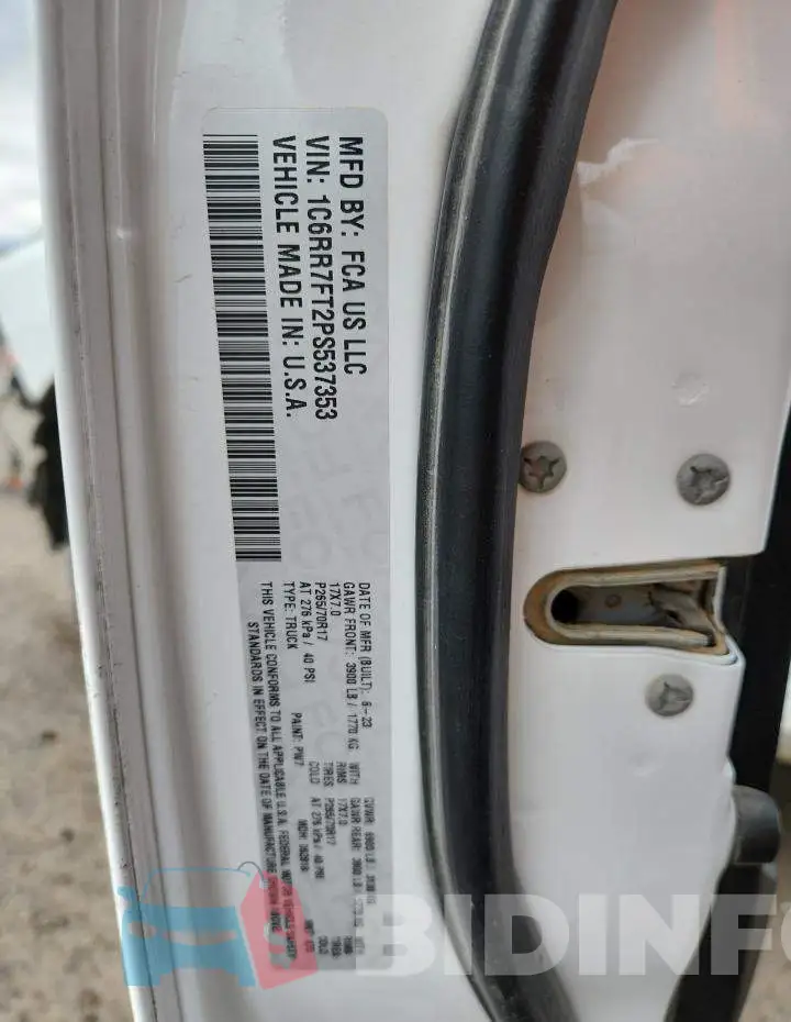 1C6RR7FT2PS537353 Photo# 13