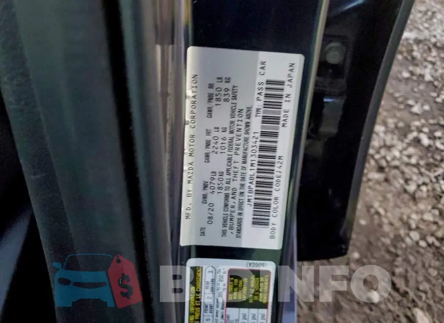 JM1BPABL1M1303421 Photo# 12