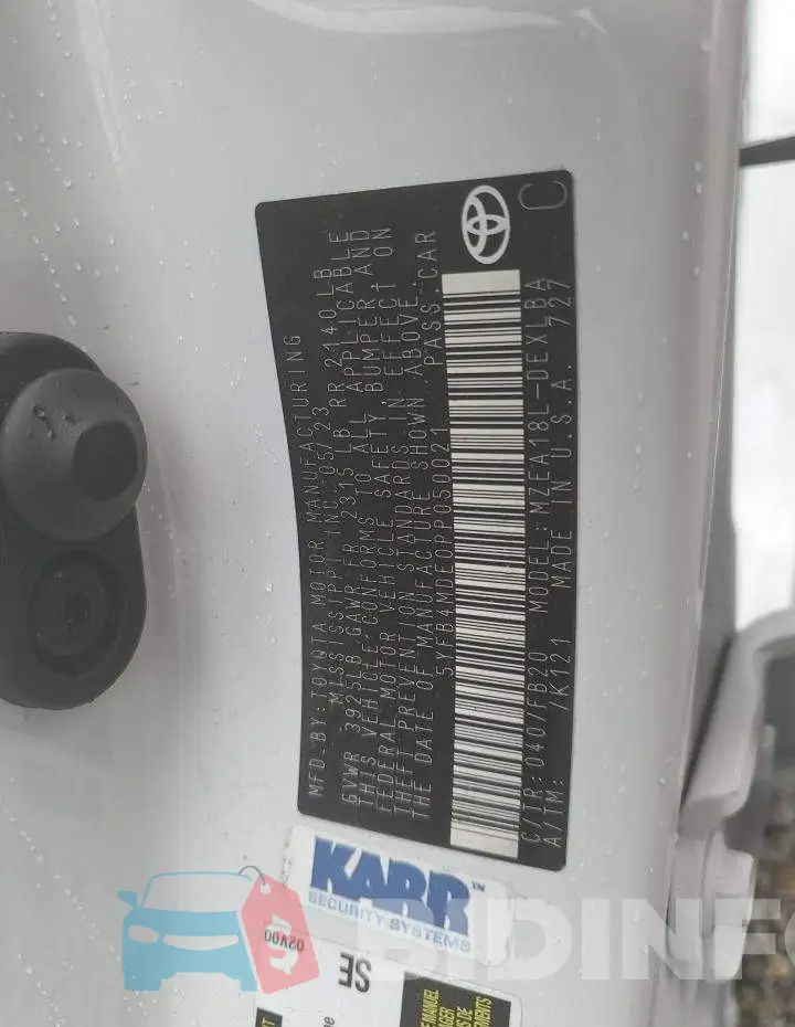 5YFB4MDE0PP050021 Photo# 13