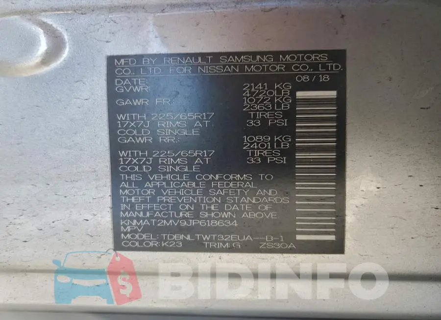 KNMAT2MV9JP618634 Photo# 12