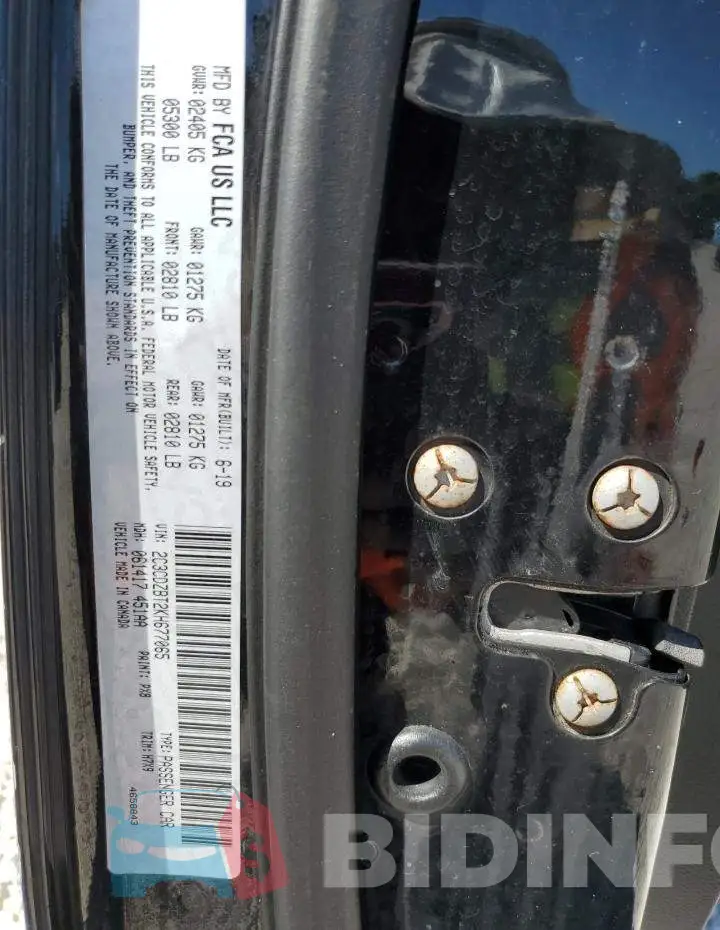 2C3CDZBT2KH677065 Photo# 13
