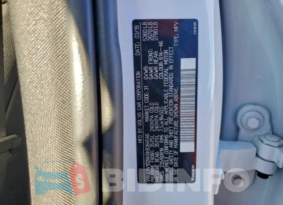 LYV102RK6KB364546 Photo# 13